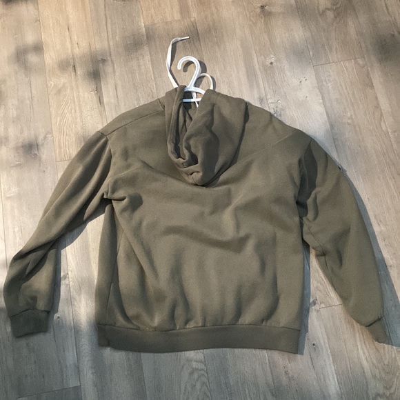 Ardenes green military style hoodie - Picture 2 of 3